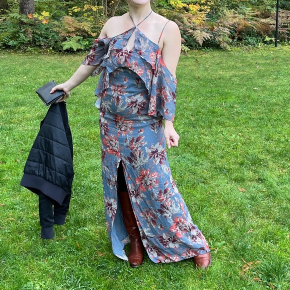 INTERMIX Dresses & Skirts - Intermix maxi foral silk dress size small.